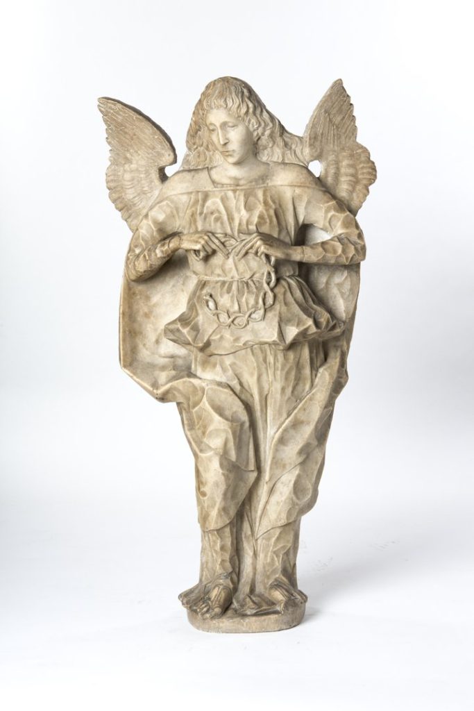 Angelo con corona di spine